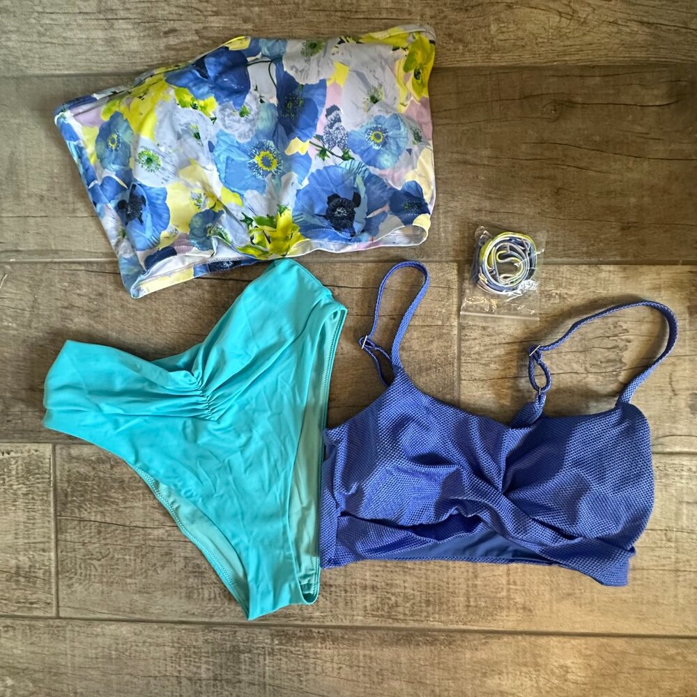 Aerie Blue Bikini Bundle | One bottom Two tops | Some NWOT